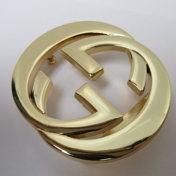 Gucci Authentic Gold Tone Interlocking G Belt Buckle - Picture 4 of 5